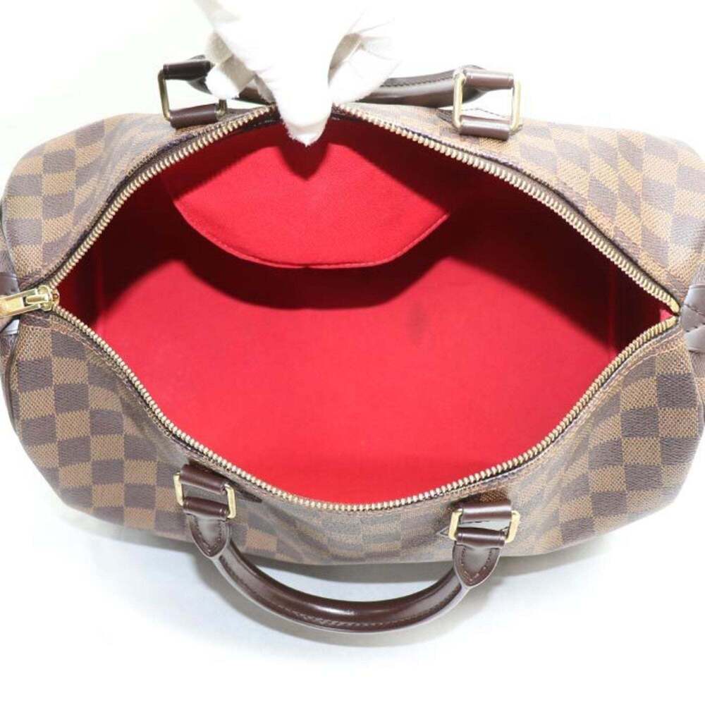 LOUIS VUITTON Authentic Brown Damier Speedy 35 Boston Bag - Picture 4 of 10